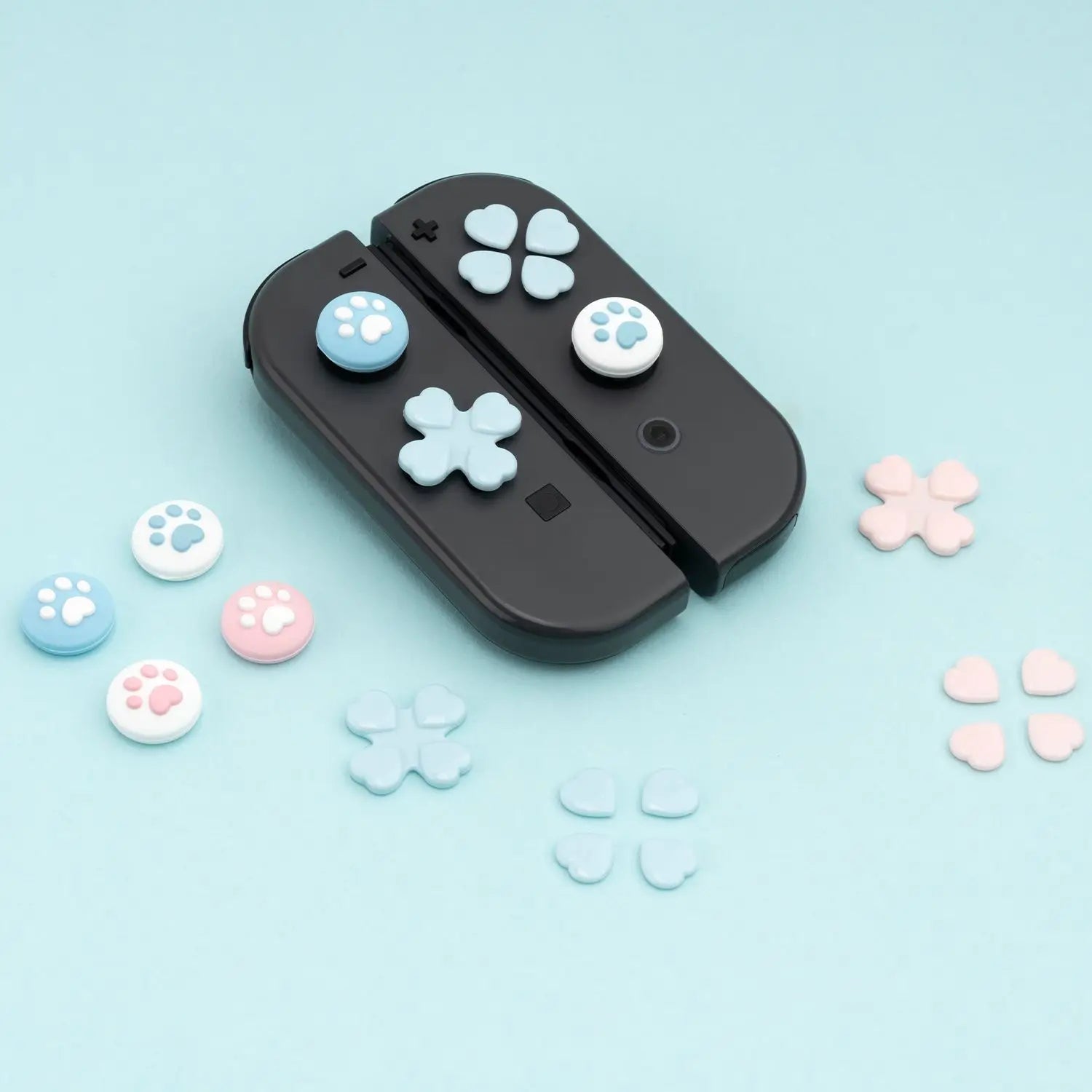 Cat Paw Joystick Thumb Grip Caps for Nintendo Switch Controllers