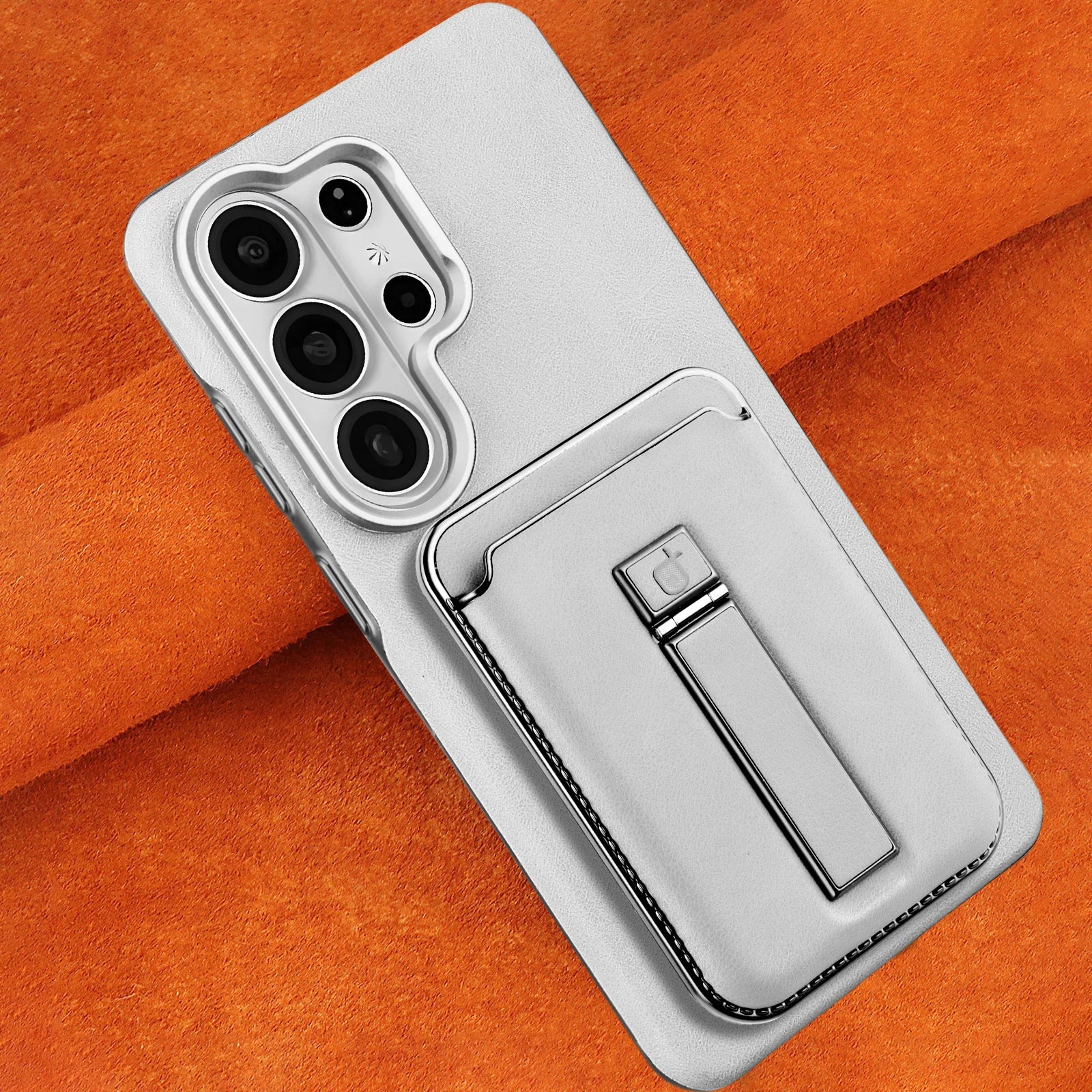 Premium Magnetic Leather Case for Samsung Galaxy S26 Series with Removable Card Holder
