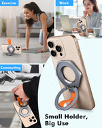 360° Rotating Magnetic Phone Holder with Silicone Lanyard