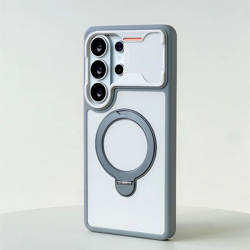Shockproof Magnetic Case with Rotatable Stand for Samsung Galaxy S26 Series