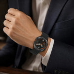 Leather-Like Silicone Watch Band with Ventilation Holes for Samsung Galaxy Watch Ultra 2