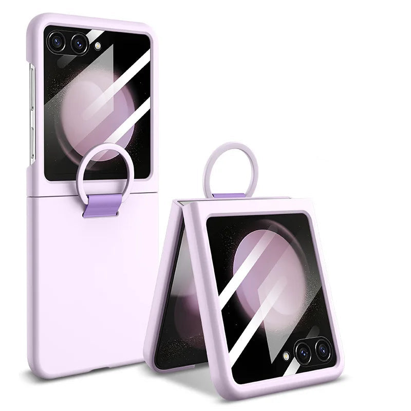 Samsung Galaxy Z Flip 7 Skin Feel Glass Phone Case