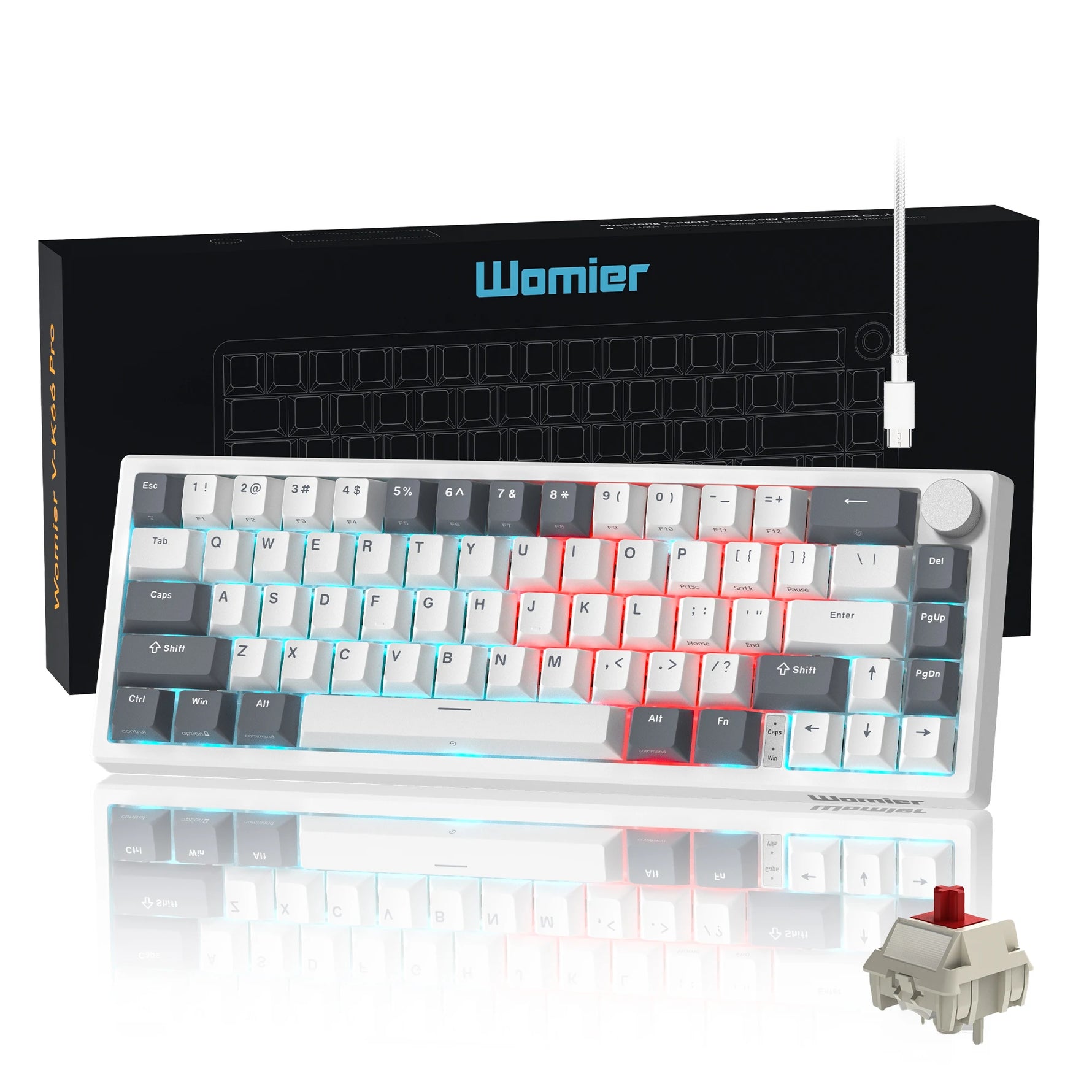 Womier VK66 PRO Gasket Mount RGB Gaming Keyboard