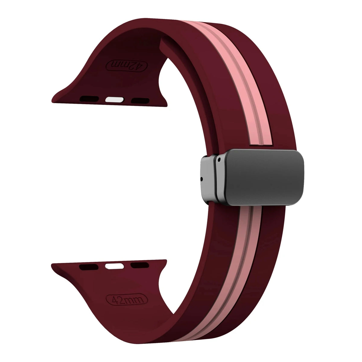 Textured Dual-Layer Band with Pin-and-Hole Adjustment for Apple Watch