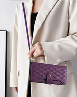 Crossbody Leather Wallet Flip Case with Card Slots and Lanyard Strap for iPhone 14 Series