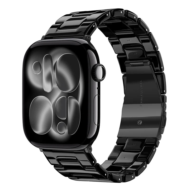 Glossy Resin Link Strap for Apple Watch