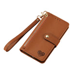 RFID Blocking Leather Zipper Wallet Phone Case with Wrist Strap for iPhone 17 Series