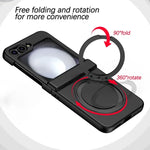 Full-Body Hard Magnetic Case with 360°Ring for Samsung Galaxy Z Flip 6