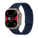 Perforated Silicone Band with Magnetic Closure for Apple Watch