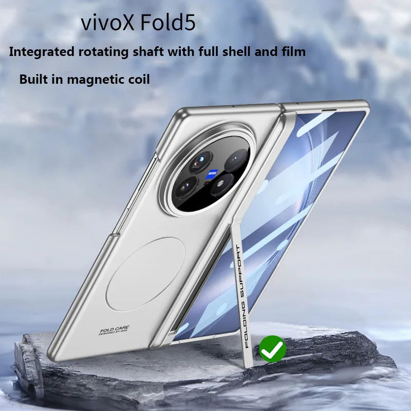 Vivo X Fold5 Skin-Feel Armor Case with HD Tempered Film