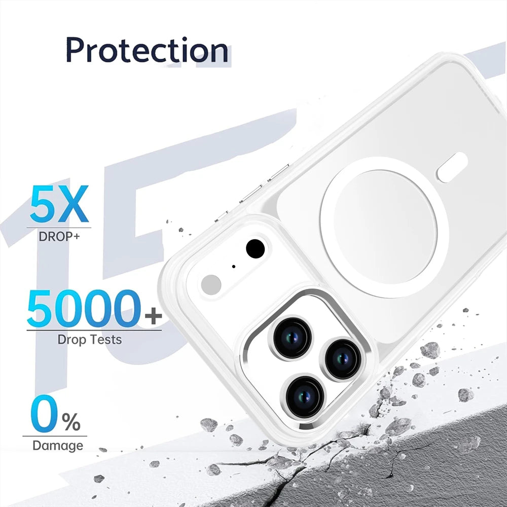 Protective Matte Finish Armor Case with MagSafe for iPhone 17 Series