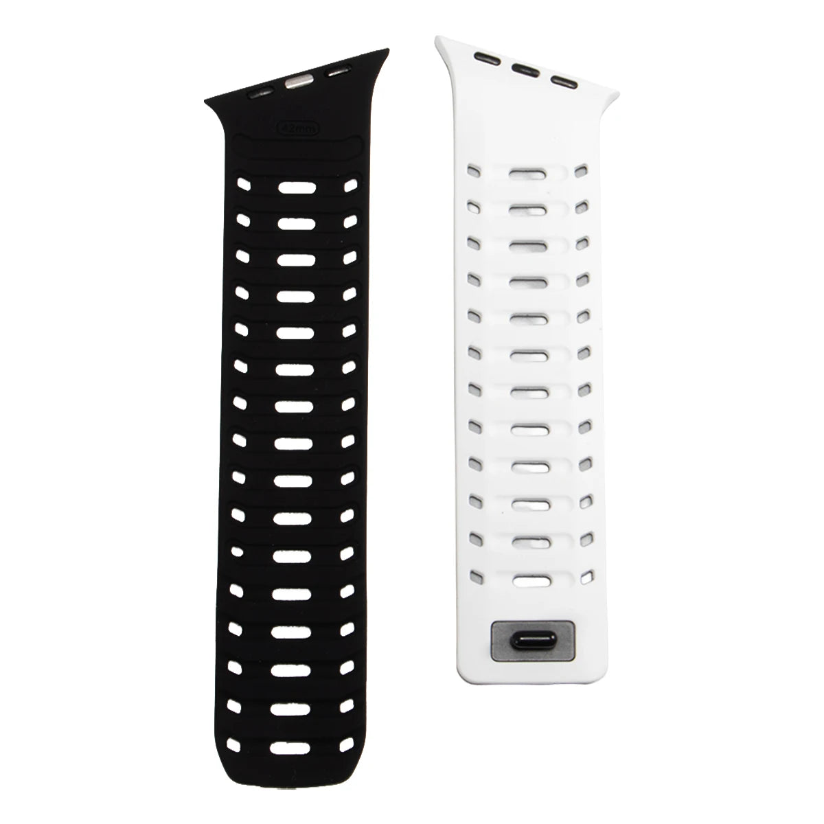 Perforated Silicone Magnetic Band with One-Hand Fastening for Apple Watch