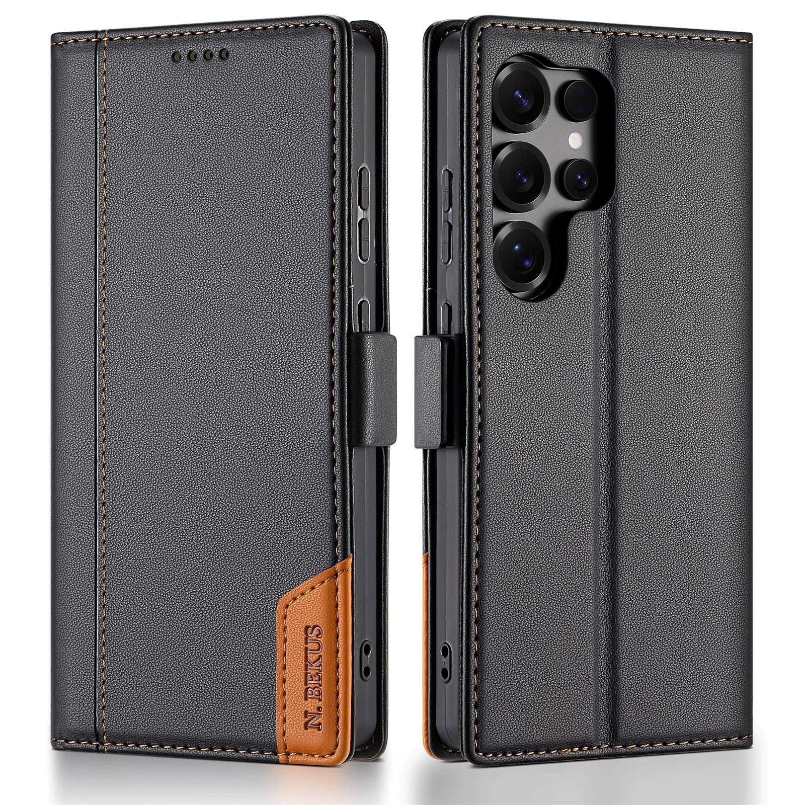 Luxury Leather RFID Wallet Case for Samsung Galaxy S26 Series