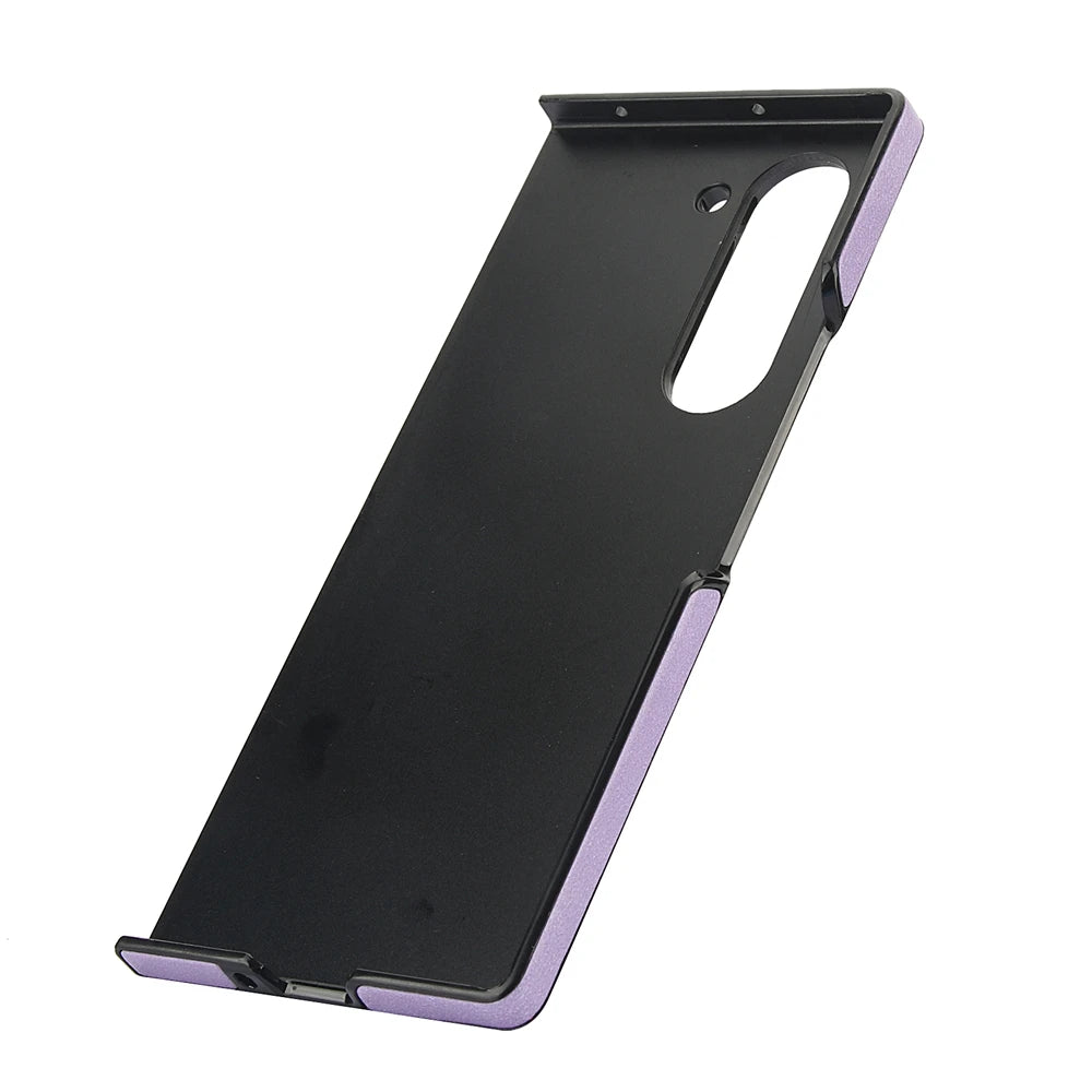 Samsung Galaxy Z Fold 7 Leather Bumper Magnetic Case
