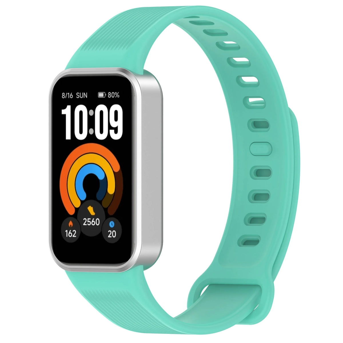 Silicone Ribbed Band with Adjustable Buckle for Xiaomi Smart Band 11 Active