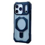 Frosted Translucent Shockproof MagSafe Armor Case with Kickstand for iPhone 17 Series