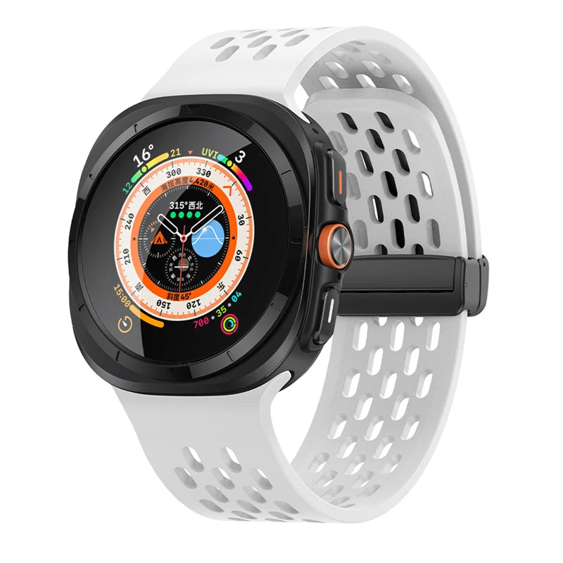 No-Gap Magnetic Silicone Sport Band for Samsung Galaxy Watch Ultra and Samsung Galaxy Watch Ultra (2025)