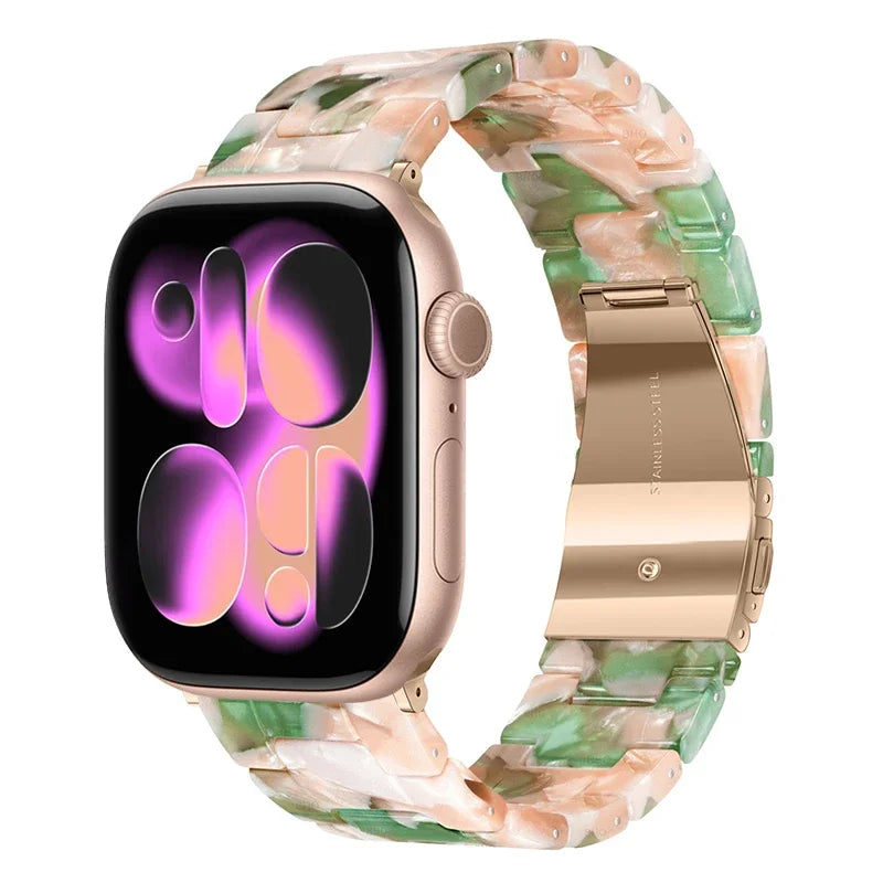 Glossy Resin Link Strap for Apple Watch