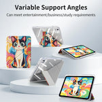 Transparent Auto Wake/Sleep Folio Case with Stylus Slot for iPad Air M3
