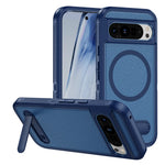 Military-Grade Protective Magnetic Case with Foldable Stand for Google Pixel 9 Series