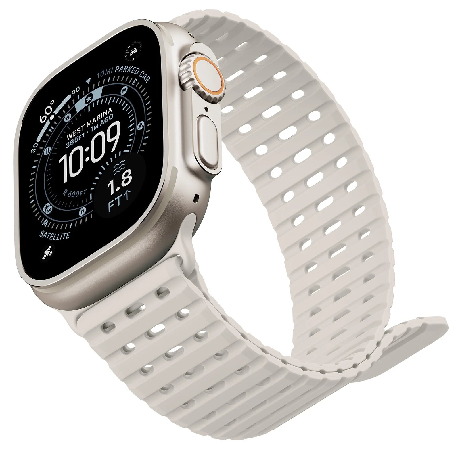 Lightweight Breathable Silicone Strap for Apple Watch