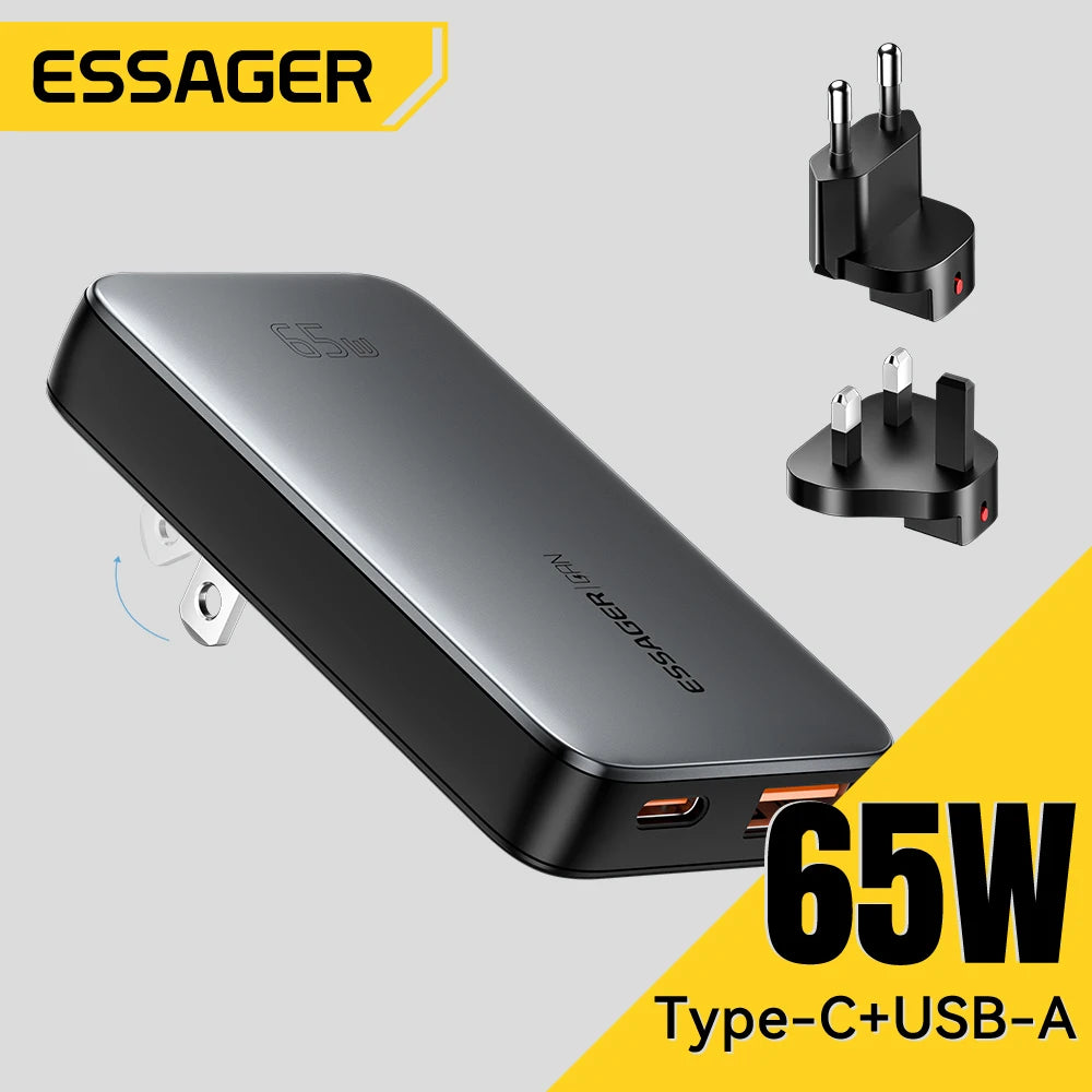 Essager Ultra-Thin 65W GaN Travel Charger