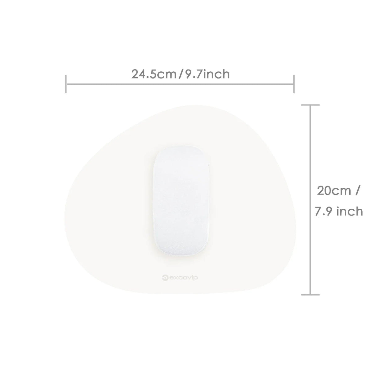 Water-Resistant Compact Mousepad With Non-Slip Base