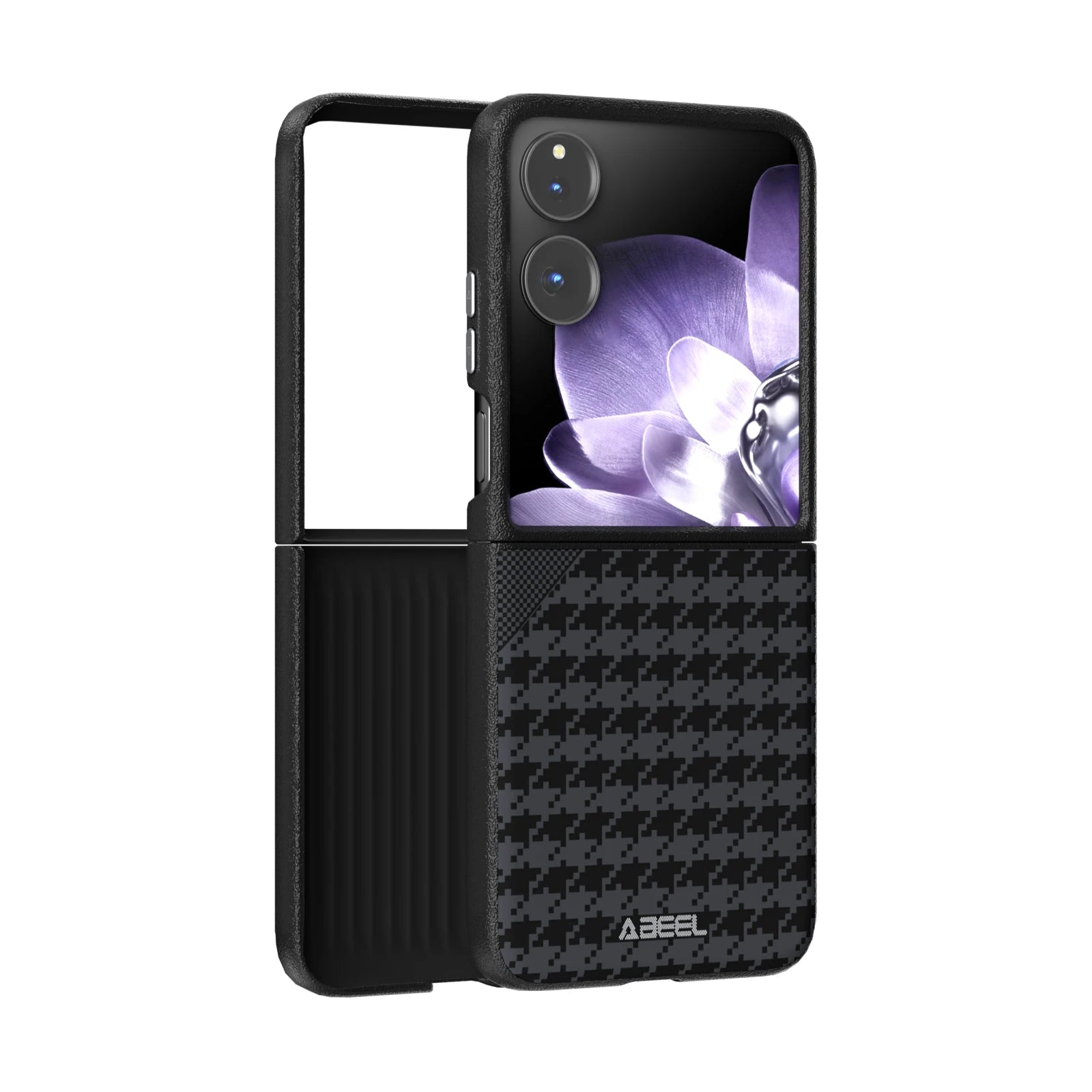 Premium Carbon Grid Pattern Magnetic Case for Xiaomi Mix Flip