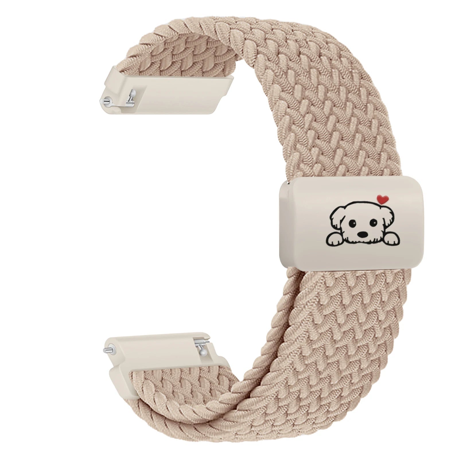 Cute Dog Design Magnetic Braided Strap for Samsung Galaxy Watch 8 & Galaxy Watch 8 Classic