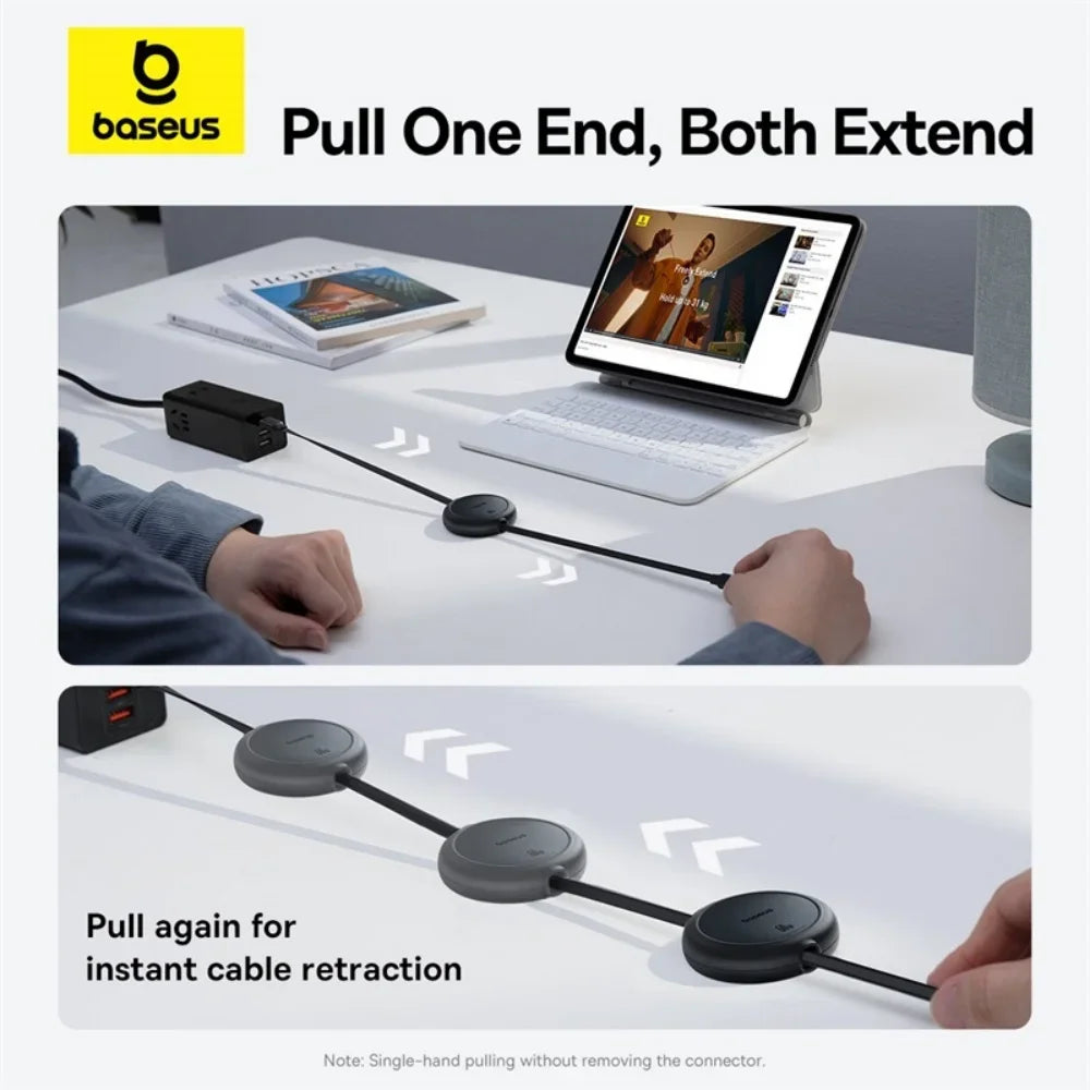 Baseus 60W USB-C to USB-C Retractable Charging Cable