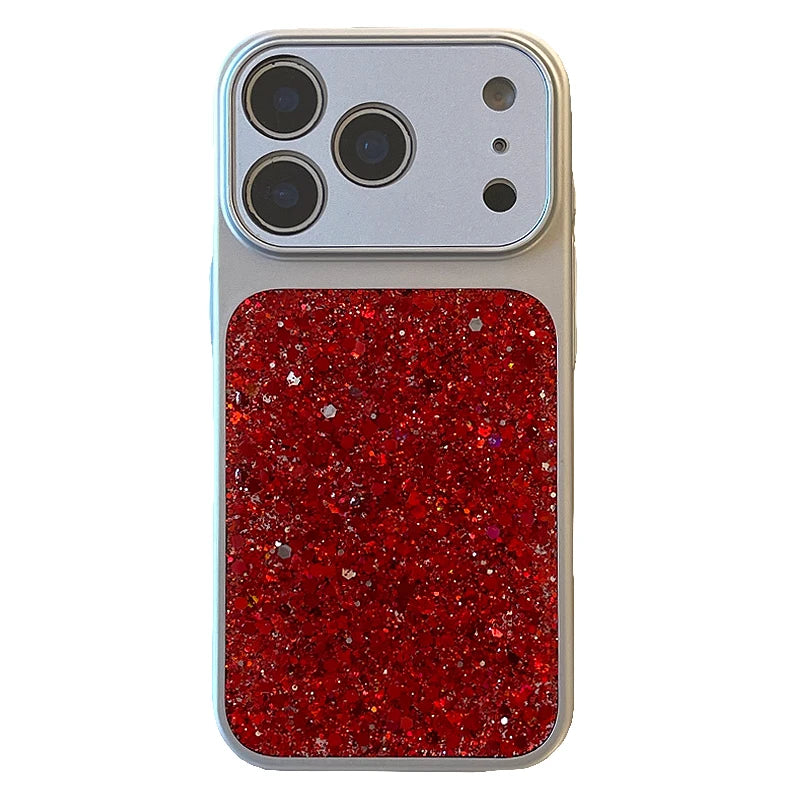 Shiny Glitter Shock-Resistant Phone Case for iPhone 17 Series