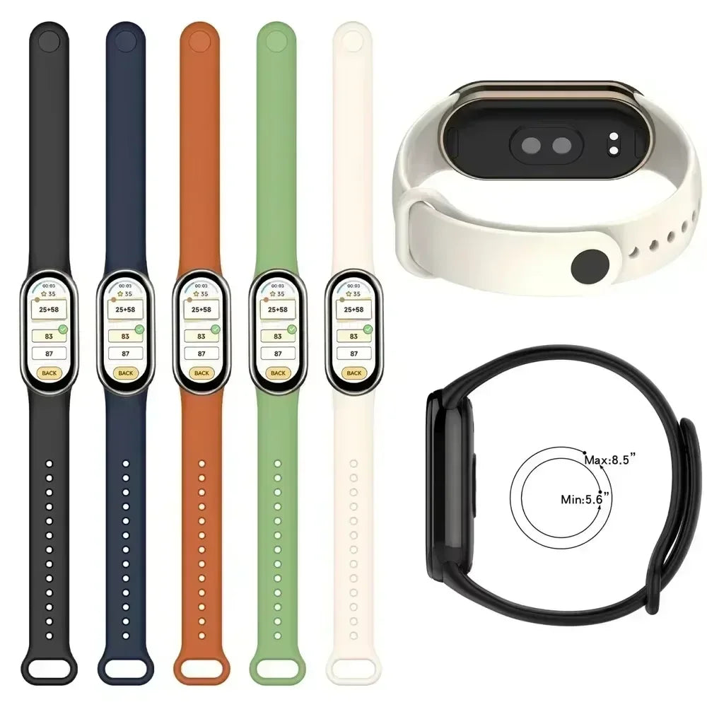 Soft Silicone Sports Bracelet for Xiaomi Smart Band 9