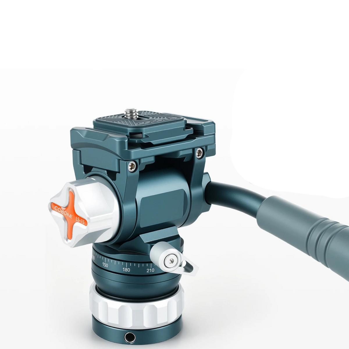 COBONE Detachable Fluid Video Tripod Head With ±7.5° Leveling Base