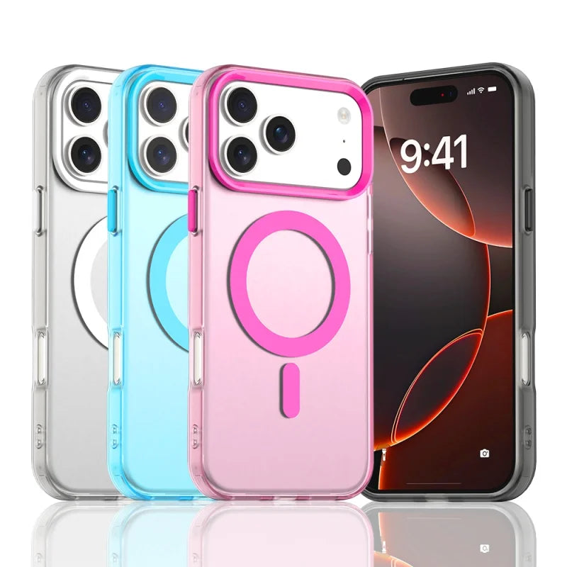 Shockproof MagSafe Case with Metal Alignment Plate for iPhone 18 Series