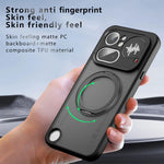Nothing Phone 4a Pro Anti-Fingerprint Translucent Magnetic Case with Ring Holder