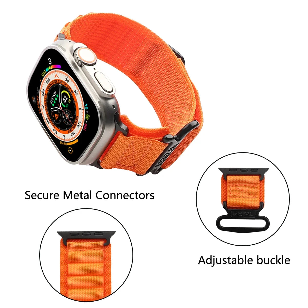 Nylon Tactical Sports Strap for Apple Watch