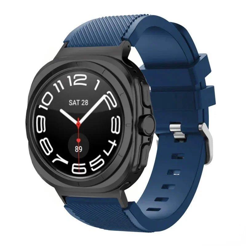 Stripe Textured Silicone Wristband for Samsung Galaxy Watch Ultra