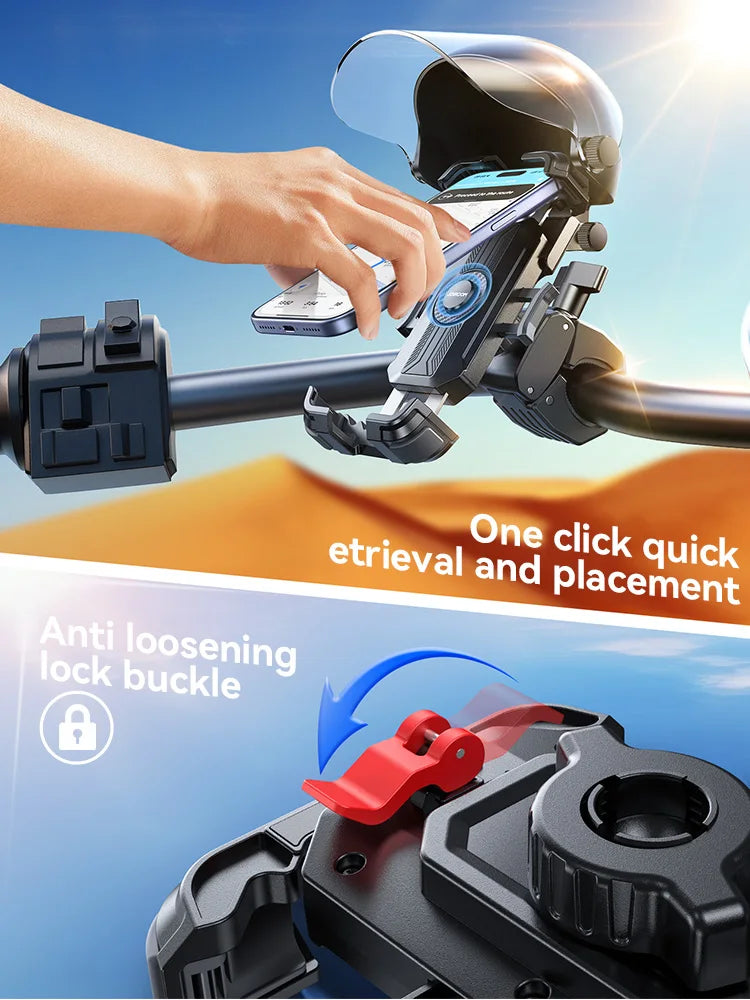 Bike Phone Holder Mount With 360° Rotating Bracket