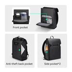 Waterproof Leather Laptop Backpack