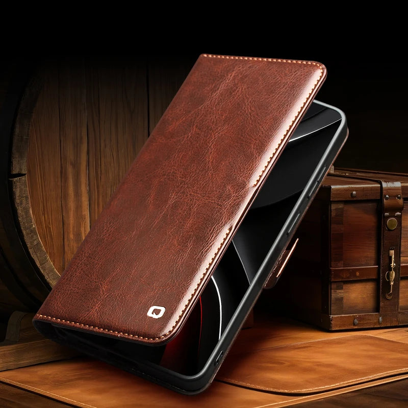 Business Leather Flip Phone Case With Card Slots for Samsung Galaxy S26 Series