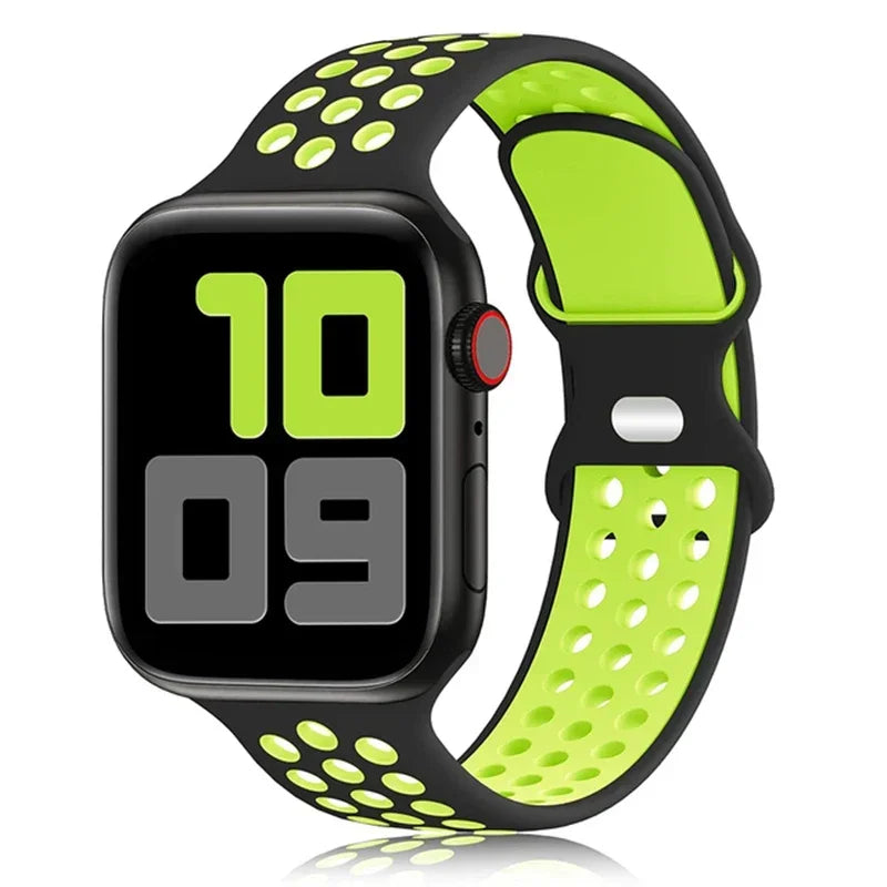 Breathable Sport Silicone Replacement Band for Apple Watch