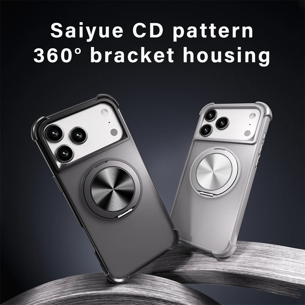 Protective Shockproof Armor Case with 360° Stand for iPhone 17 Series