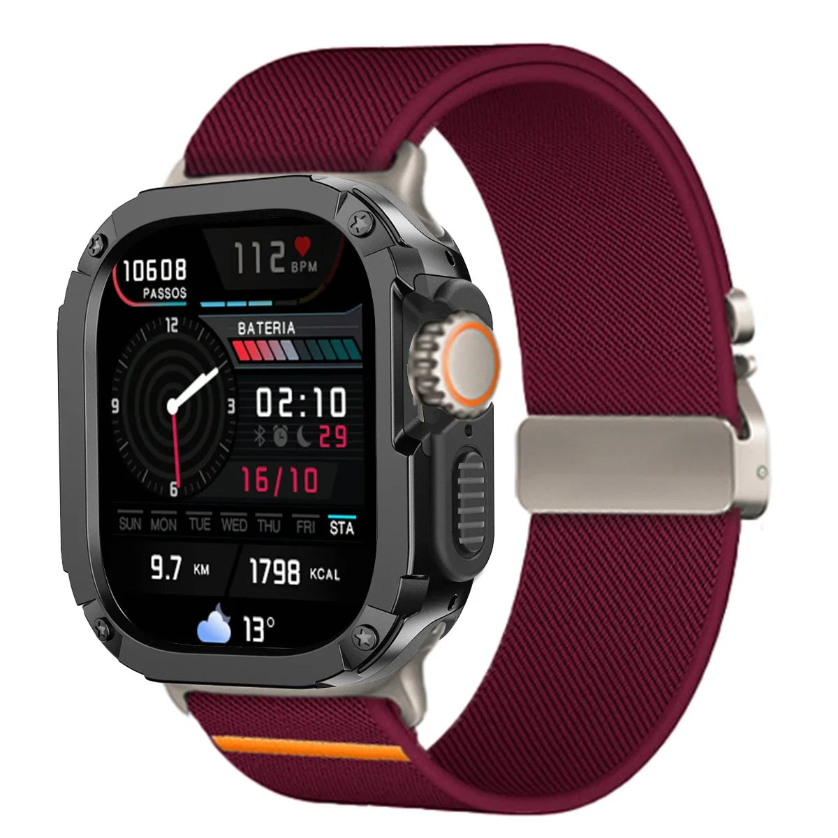 Protective Case and Nylon Sport Strap for Apple Watch