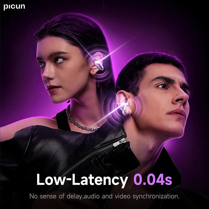 Picun W3 OWS Bluetooth 5.4 Gaming Earphones