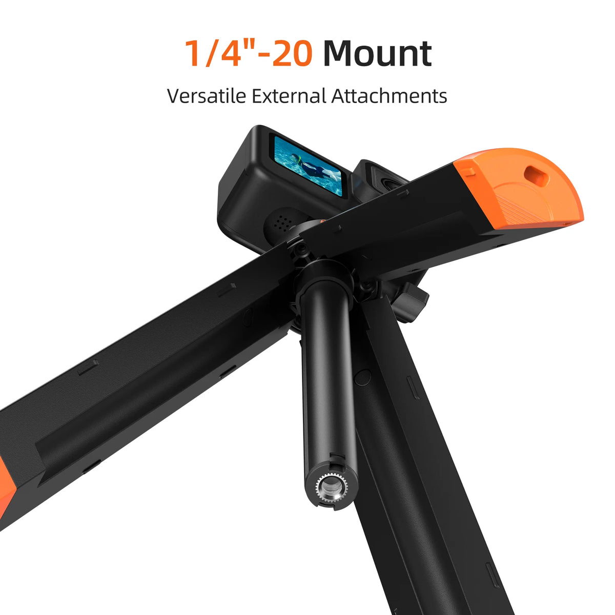 TELESIN Underwater Buoyancy Selfie Stick & Extendable Tripod for Action Cameras