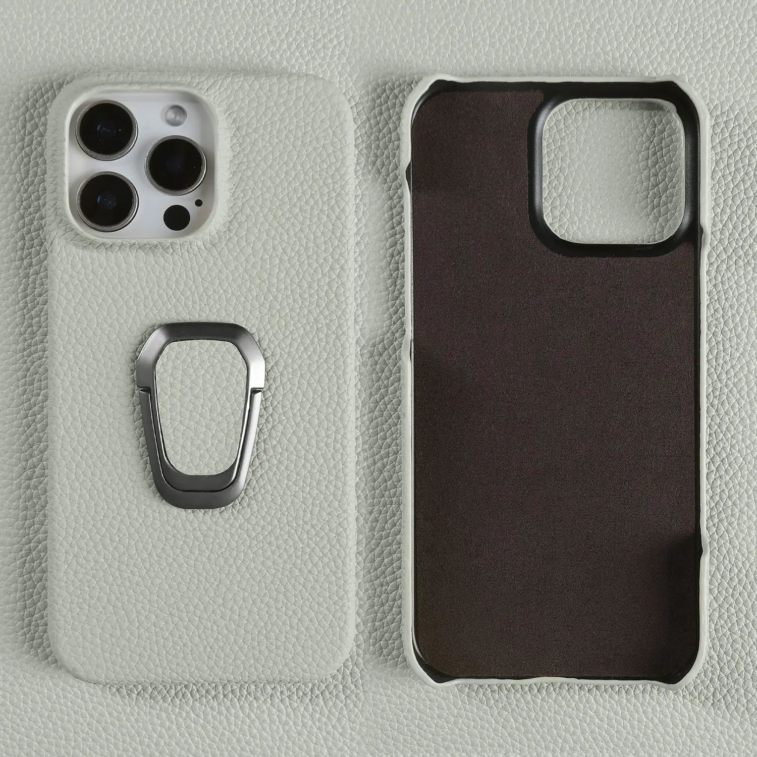 Genuine Leather Protective Case for iPhone 15 Series