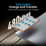Vention 100W USB-C Braided Fast Charging Cable
