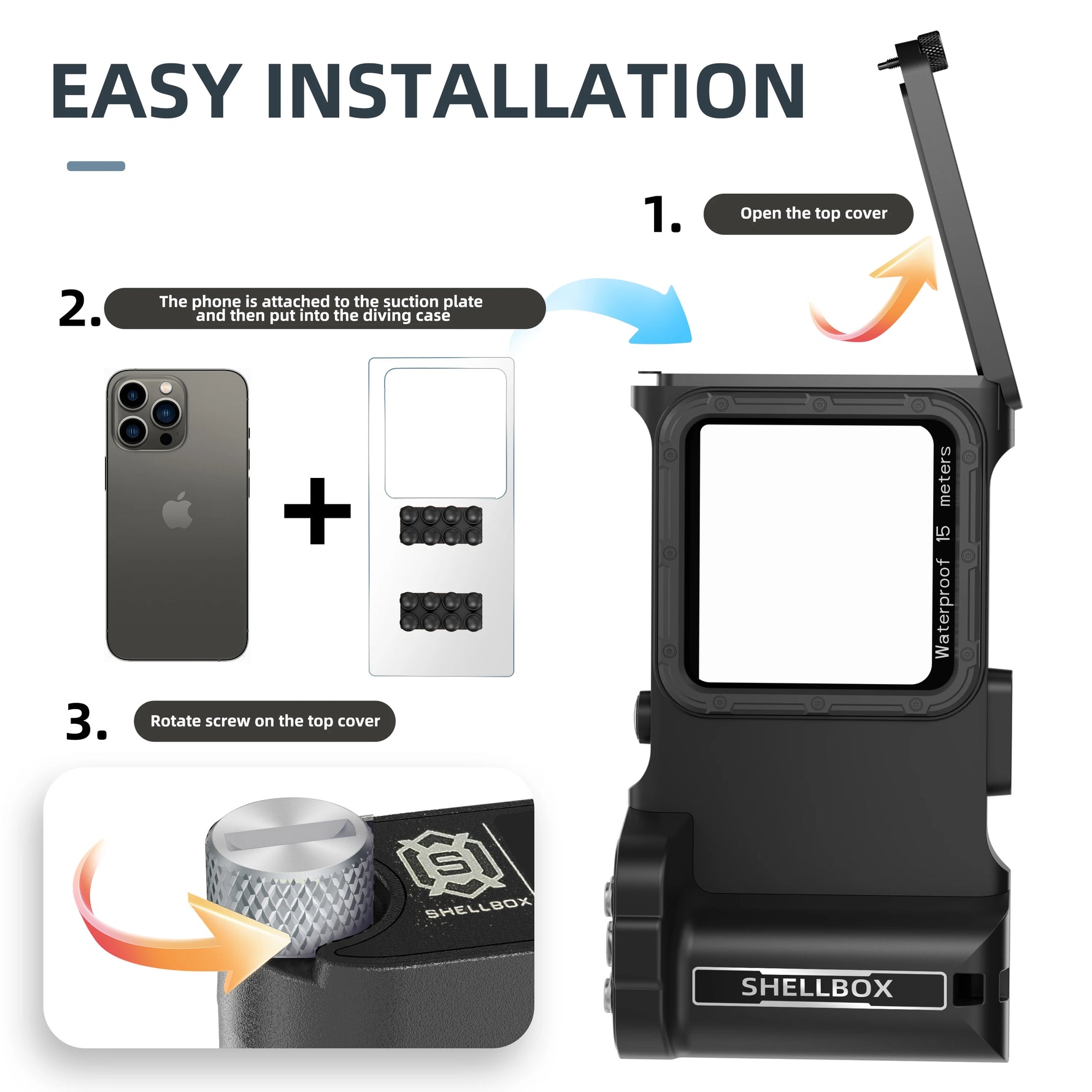UniversalShellbox Upgraded IP68 Diving Case