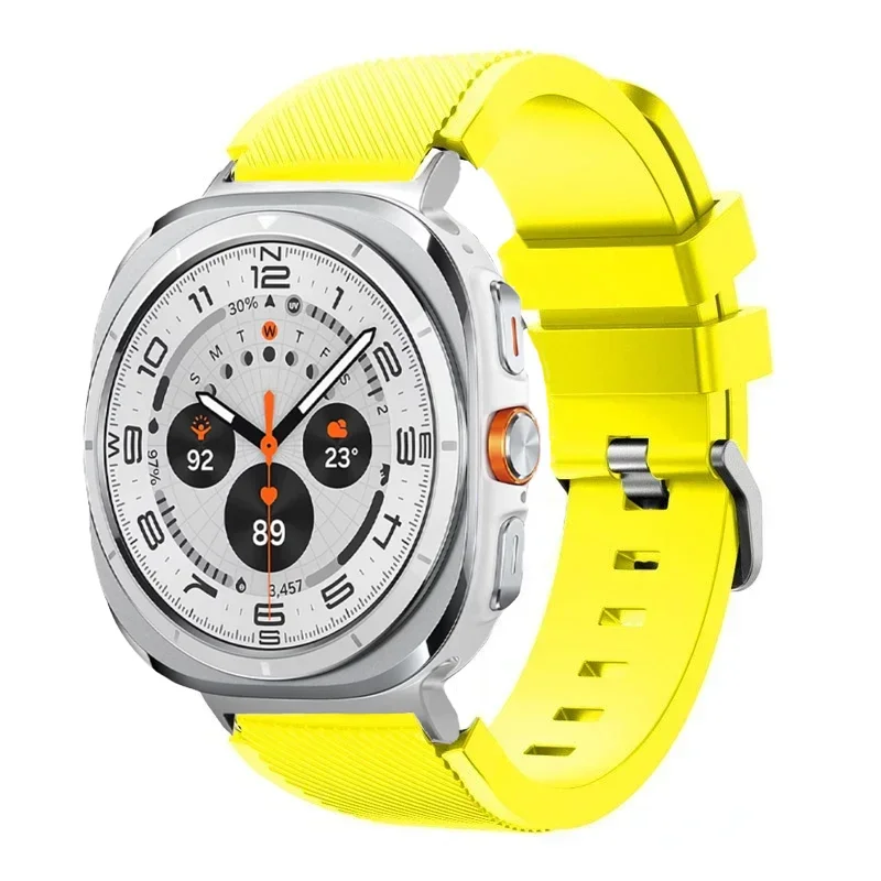 Stripe Textured Silicone Wristband for Samsung Galaxy Watch Ultra