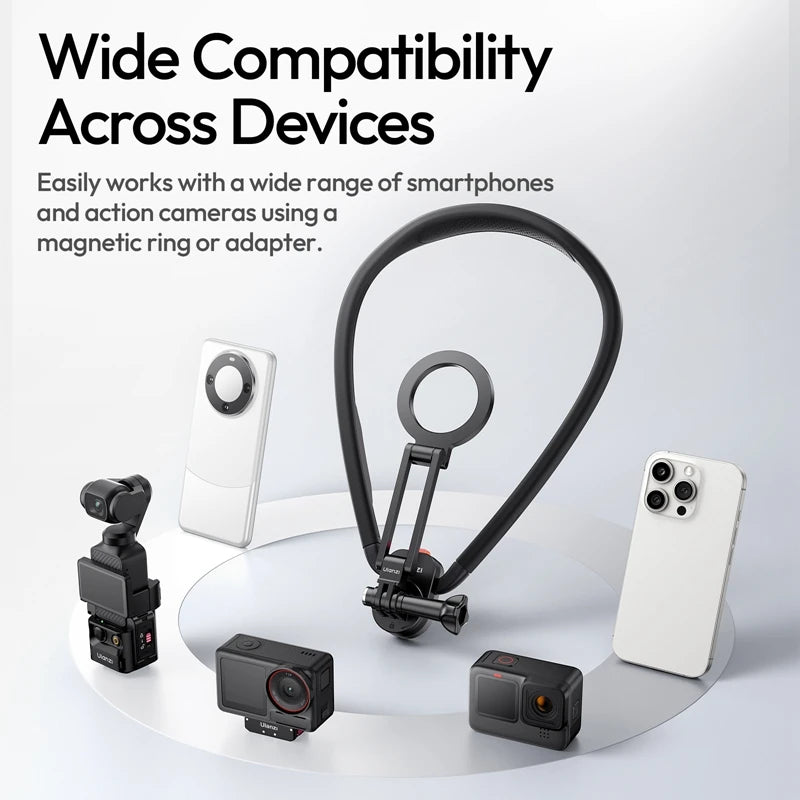 Ulanzi MG14 Magnetic Neck Mount for Action Cameras and Smartphones